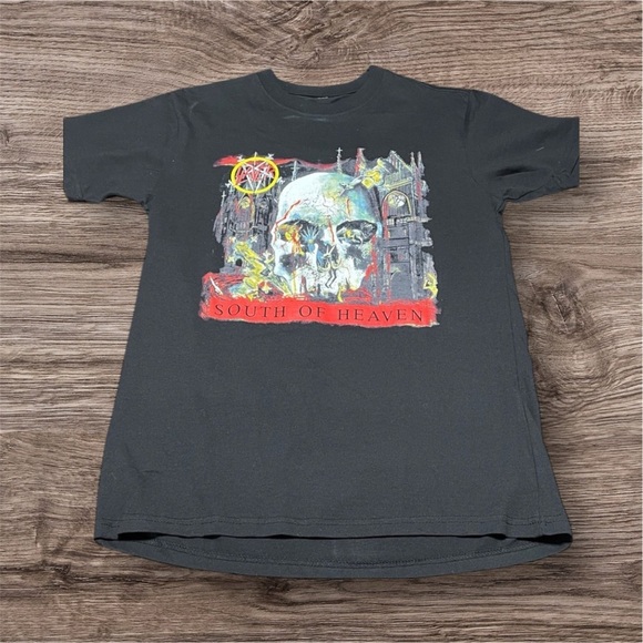 Slayer Other - Slayer Graphic T-Shirt with Skull Design